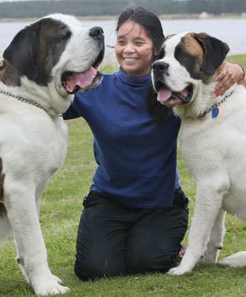 HELP WANTED: Sucharitta Milton, pictured here in 2010 with her dogs, says she was sent home in pain from Southland Hospital.